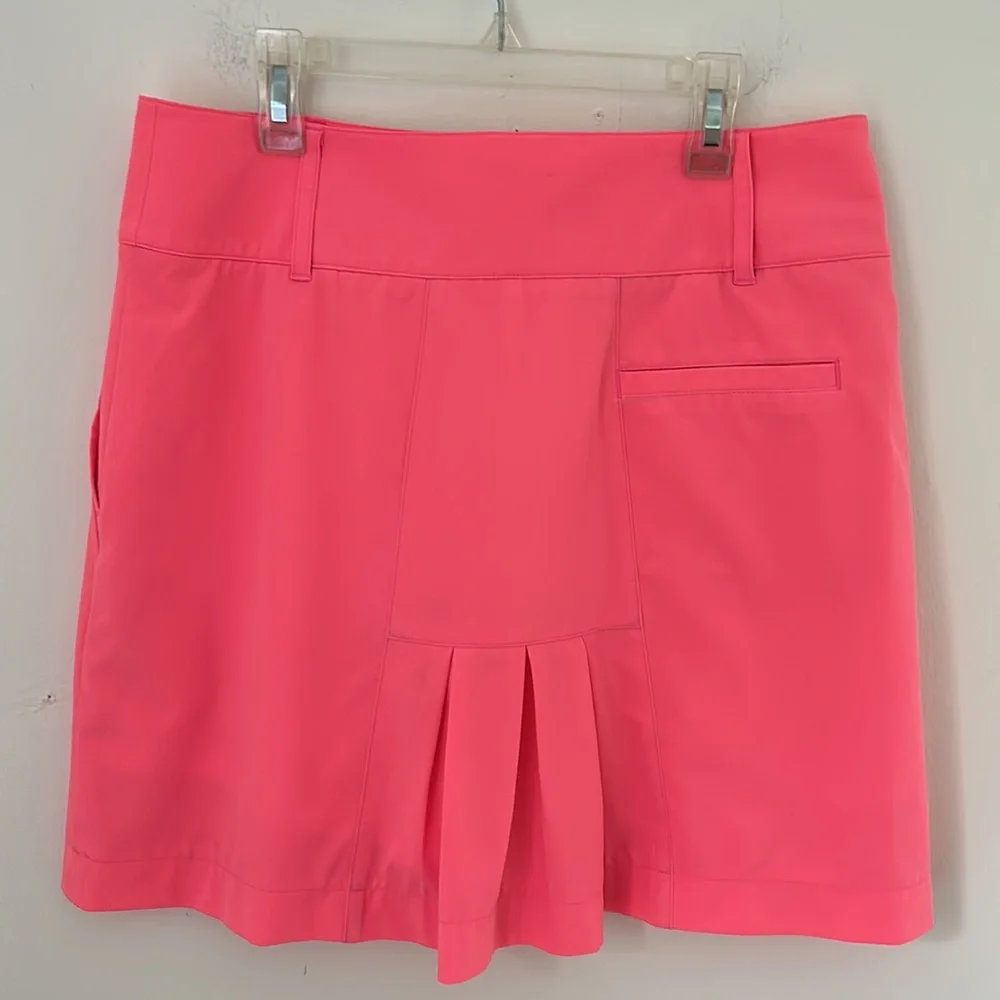 Annika Cutter & Buck Bright Salmon Sport Skort sz 4